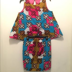 Ankara Skirt Set